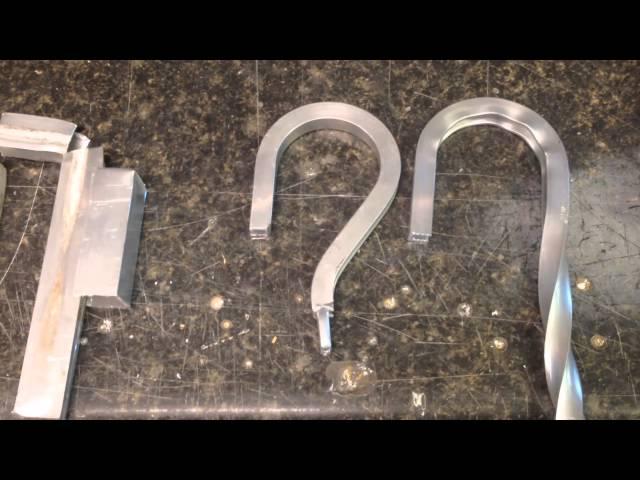 Bending Aluminum Channel Scroll work with Harbor Freight compact bender