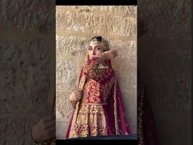 Ayzeh khan new bridal shoot|looking beautiful|behind the scene|#shorts |subscribe |Ayzehkhanworld