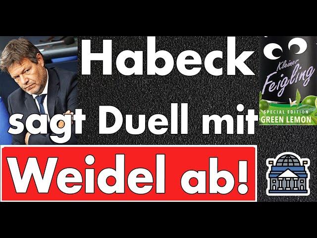 Robert Habeck ist ein Feigling! Angst vor Alice Weidel? + Amtsgericht Celle zur Trampolina Baerbock