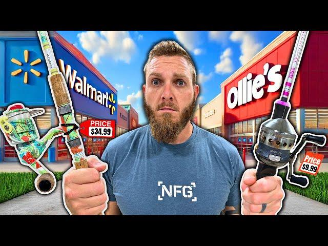 Walmart vs Ollie's BUDGET Fishing Challenge (which is BEST??)