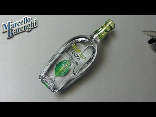 Drawing (Visual Art) Time Lapse: a bottle of Morosha Vodka