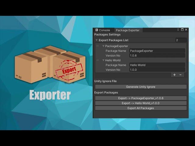 Unity - Package Exporter