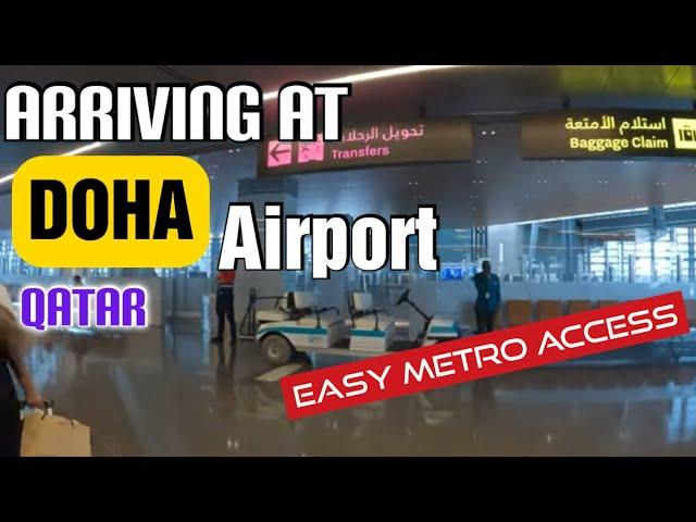 Arriving at  DOHA Airport where is Airport METRO ? Qatar