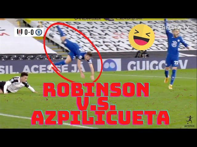 [4K] LOL {Red Card} Antonee Robinson V.S. flying Azpilicueta | Fulham Vs Chelsea [Funny Meme]