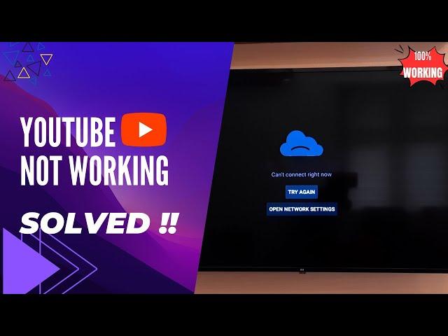 Fix YouTube 'Can't Connect Right Now' Error on Android Smart TV | Step-by-Step Guide