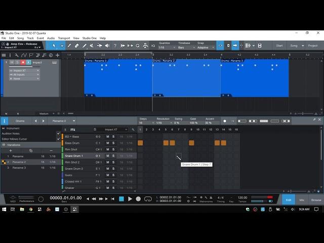 Learn Studio One 4 | Using Patterns - In Depth | Part I