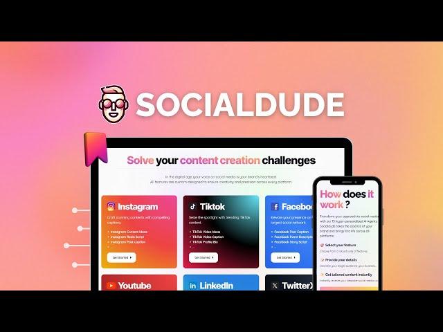 Social Dude Landing Page