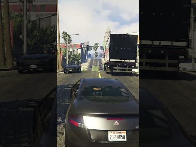   GTA 5 Michael Car Accident #gta5 #shorts #trending