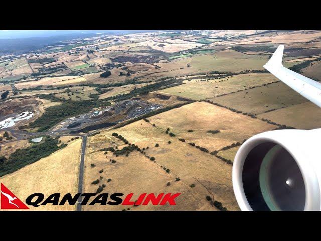 Stunning QantasLink Airbus A220 Takeoff From Launceston, Tasmania [VH-X4A: Minyama Kutjara Tjukurpa]