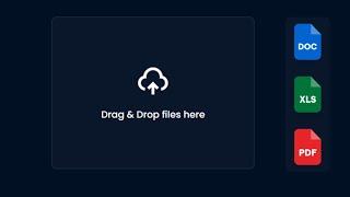 Drag and Drop Files With (HTML - CSS - JS)