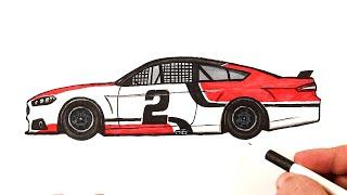 Как нарисовать машину Nascar