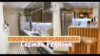 TOUR PELA MINHA COZINHA PLANEJADA - COZINHA PEQUENA APARTAMENTO