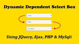 Dynamic Dependent Select Box using jQuery, Ajax and PHP