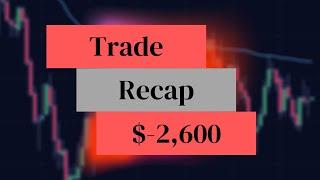 Trade Recap for a -$2,600 Losing Day