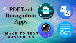 PDF Text Recognition Apps | Optical Character Recognition Apps