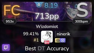  ninerik | LeaF - Wizdomiot [Another] +HDDT 99.41% (#1 713pp FC) - osu!