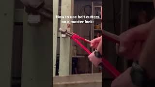 Simple How To: Bolt cutters