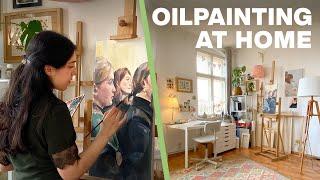 Painting so much that I injure my hand  Cozy Art Vlog