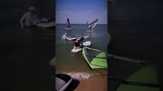 Должанская коса. Виндсёрфинг / Windsurfing. Russia. Sea of ​​Azov #мастерhouse #windsurfing