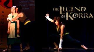 Avatar Legend of Korra Toph Beifong and Korra Cosplay at AniMatrix 2019