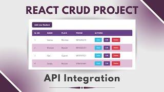 CRUD Operation using React - Create | Read | Update |Delete #react