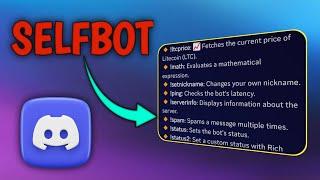 DISCORD SELFBOT  [ 25+ Commands ]  24/7 Online! (education purpose)