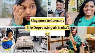 Germany-ல Diwali Shopping இப்படி ஆயிடுச்சிSingapore To Germany settled️Day in my Life Tamil VLOG