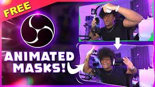 OBS Studio ANIMATED MASKS w FREE DOWNLOAD! Twitch, Youtube, etc...