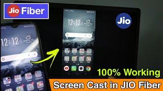 ( Trick ) How to screen cast in Jio fiber set top box | Jio fiber set top box cast screen process