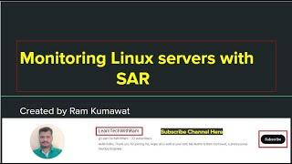 Monitoring Linux server with SAR command || sar command live usages and troubleshooting system.