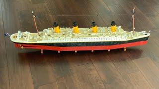 Building the Lego titanic.