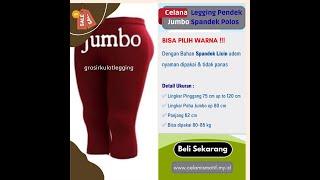  Celana Legging Pendek Jumbo Wanita Spandek Polos 