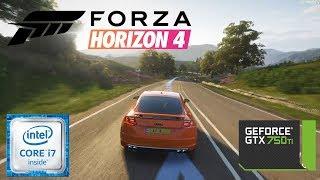 Forza Horizon 4 on i7 6700 and Gtx 750ti benchmark