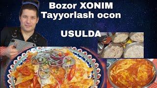 Ханум как на базаре! Super Xonim tayyorlash! 