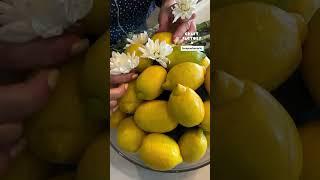 DIY Lemon Centrepiece #dinnerparty #centerpieces