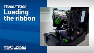 TSC TE200/TE300 Desktop Printer: Loading the ribbon