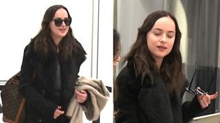 Dakota Johnson Sexy At LAX Following ASC Awards