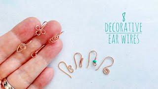 How To Make Decorative Ear Wires - Easy And Fun - Beginner Friendly Wire Wrap Tutorial