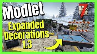 7 Days to Die A19 - Expanded Decorations v1.3 Modlet by Vedui42