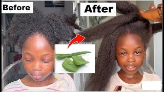 2 WAYS TO USE ALOE VERA FOR massive HAIR GROWTH. ALOE VERA TREATMENT FOR HAIR GROWTH. FULL WASH DAY