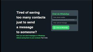 How to Send WhatsApp Message Without Saving Number (2024)