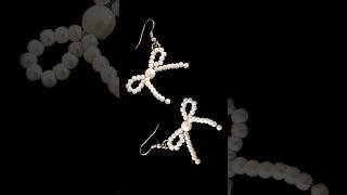 Boncuktan fiyonk küpe yaptım #diy #shortvideo #küpe #boncuk #handmade #gift #keşfet #taki