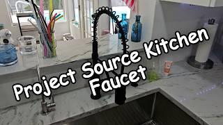 Project Source (Lowe's) Flynt Matte Black Pull-down Faucet Review | 3-Month Usage Feedback 2024