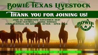 Bowie Texas Livestock November 2nd Catalog Sale!