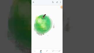 Erasing Green Apple#doodle #art #quickdrawing #relaxing #simple