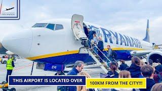 [4K] TRIP REPORT | Almost 100km from the city! | Ryanair Boeing 737-800 | Krakow to Girona