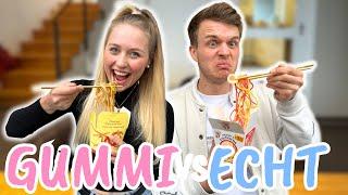 GUMMI FOOD vs REAL FOOD!