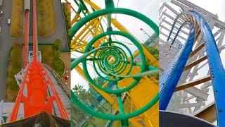 Every Roller Coaster at Nagashima Spaland Amusement Park, Japan!