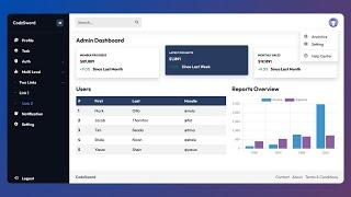 Admin Dashboard using Bootstrap 5 | Bootstrap Admin Dashboard