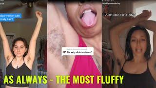 Unshaven armpits of women from tiktok, unshaven armpits, natural hairy girls